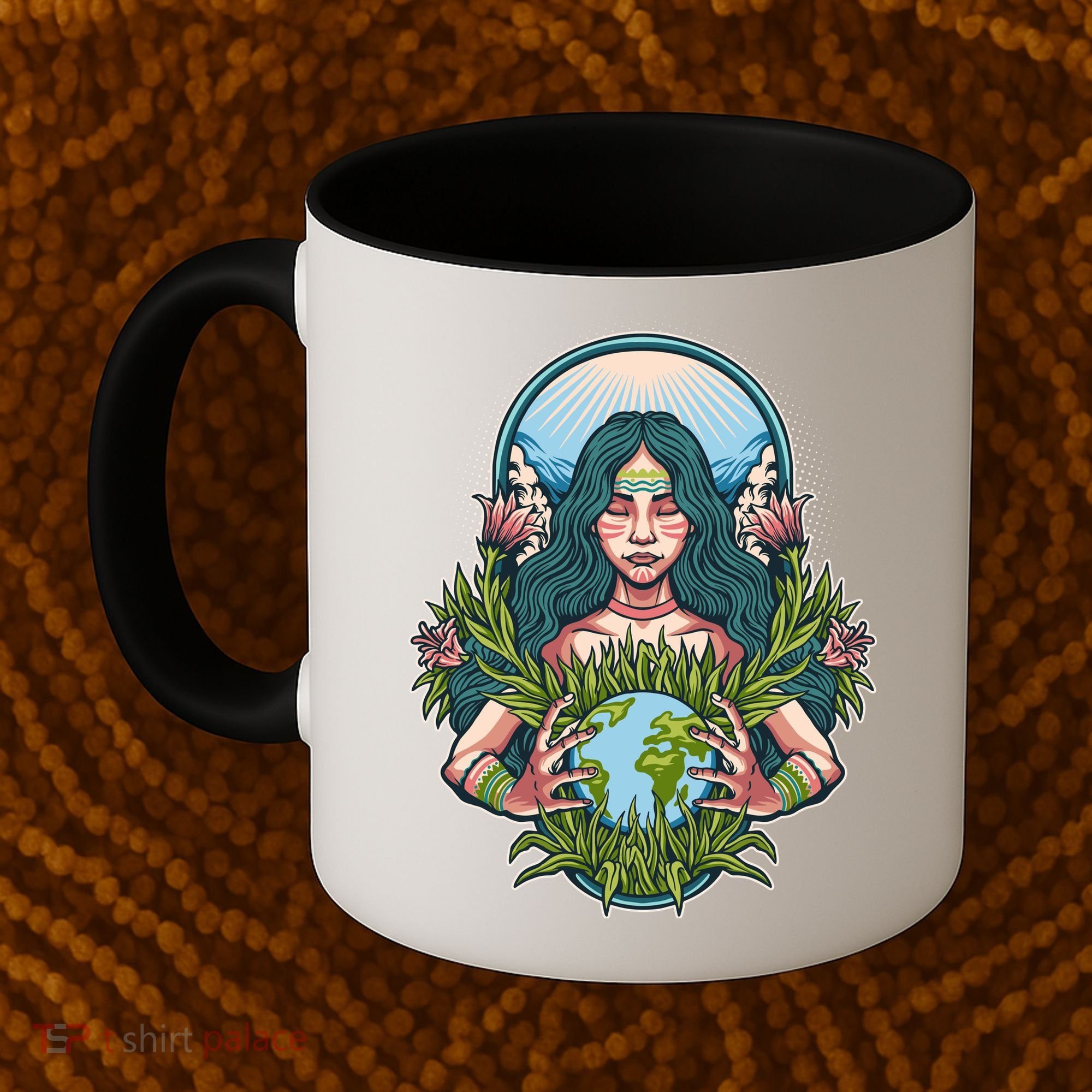 Mother Earth Native American Earth Day Coffee Mug