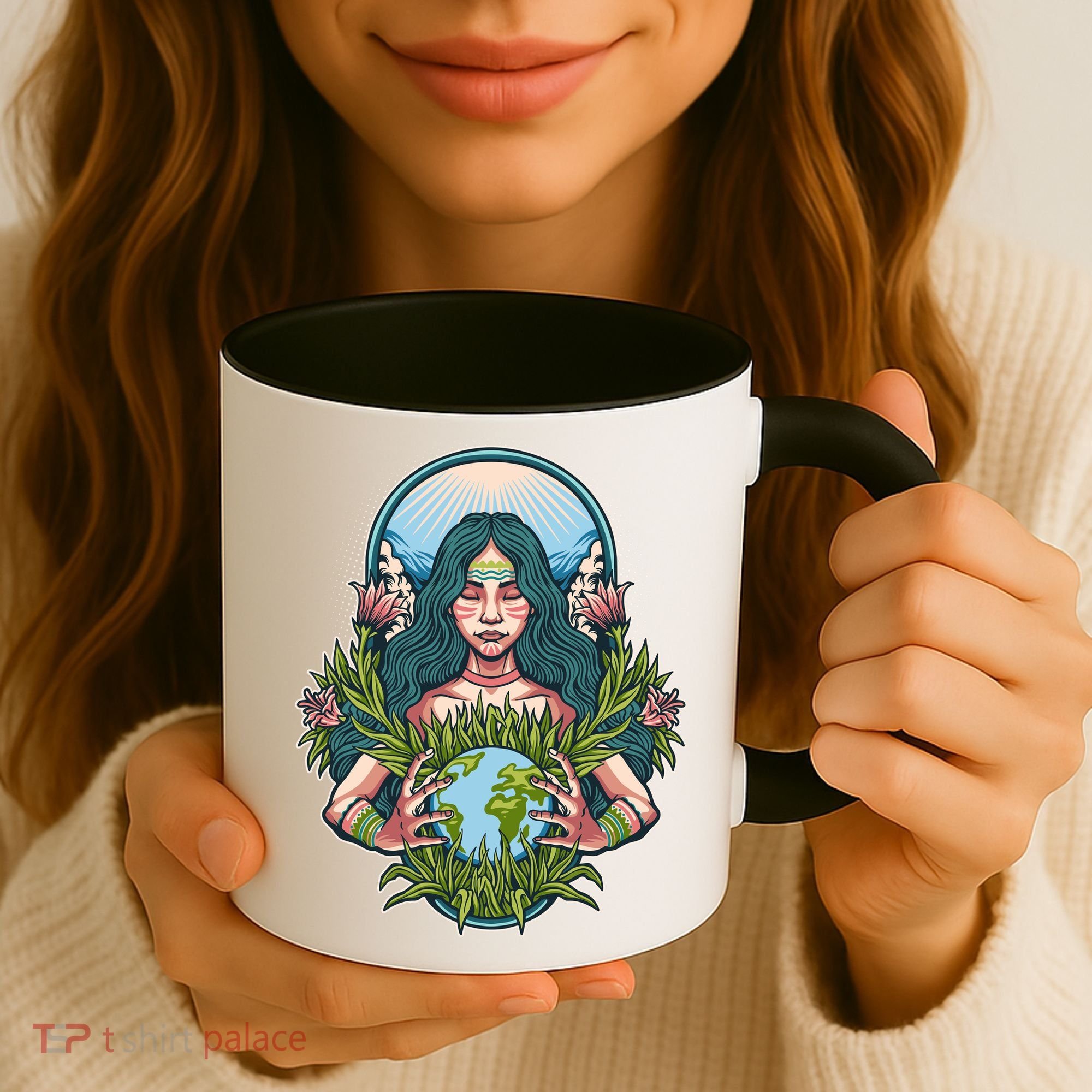 Mother Earth Native American Earth Day Coffee Mug