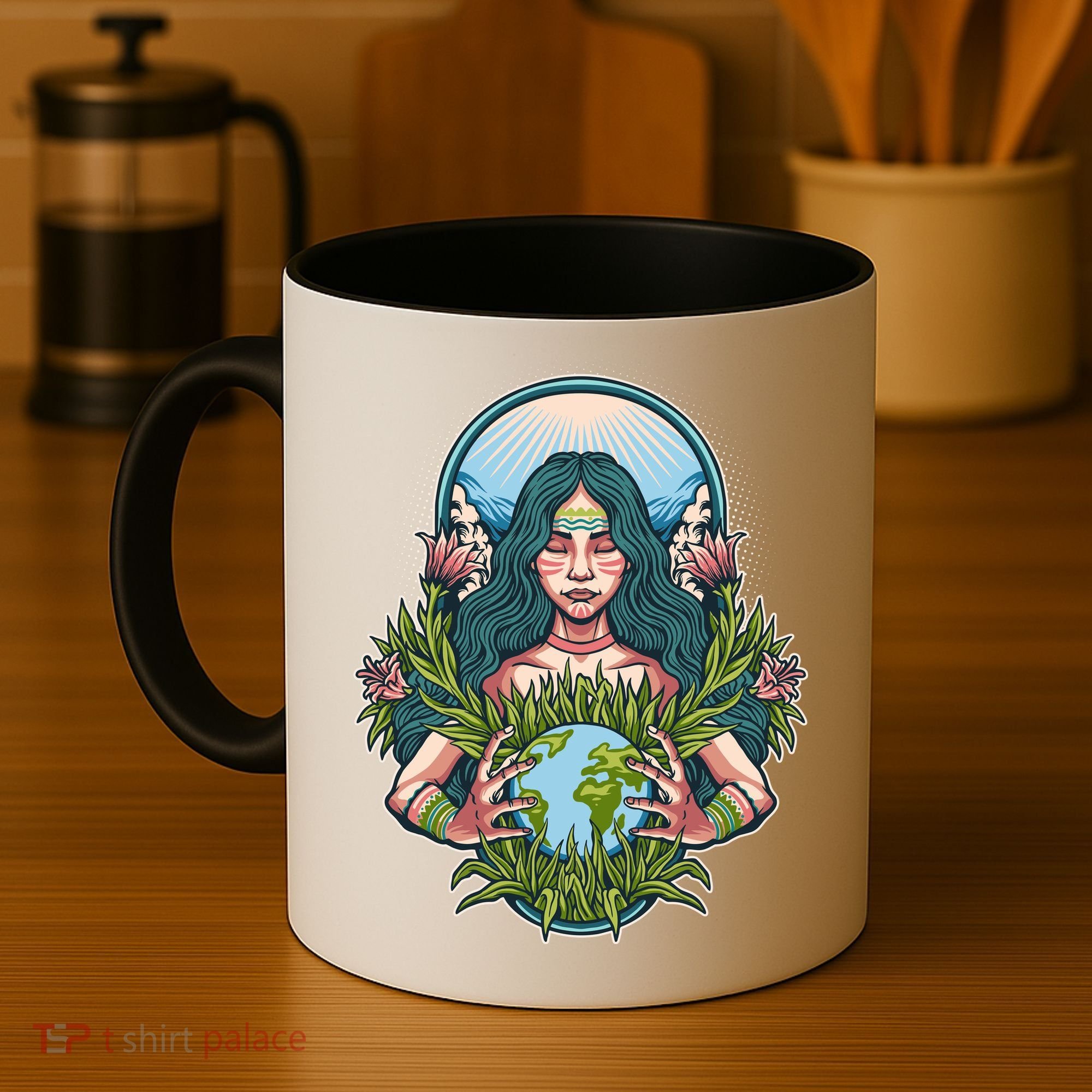 Mother Earth Native American Earth Day Coffee Mug