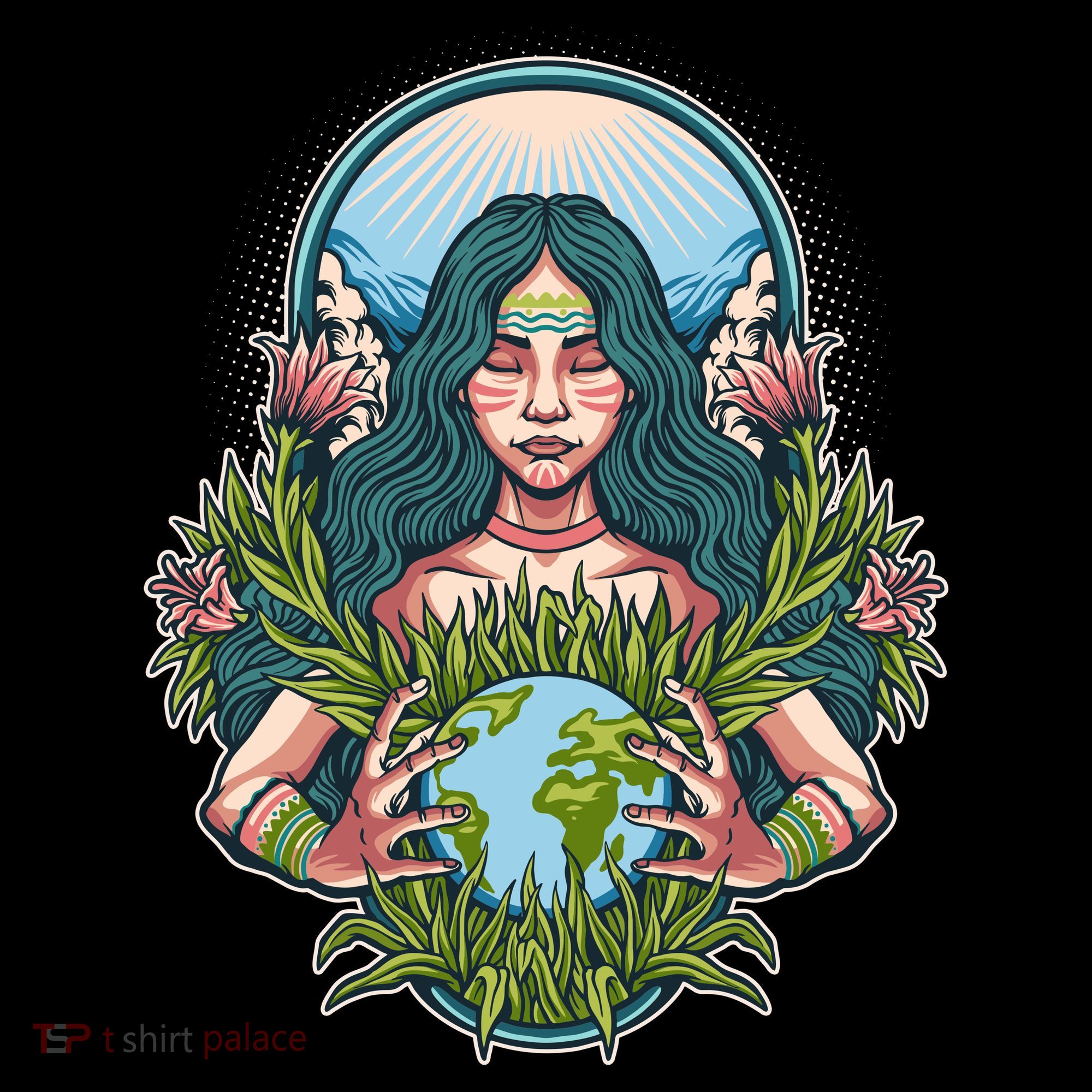 Mother Earth Native American Earth Day Coffee Mug