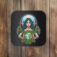 Mother Earth Native American Earth Day Coaster thumb 0