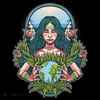 Mother Earth Native American Earth Day Women's Hoodie thumb 2
