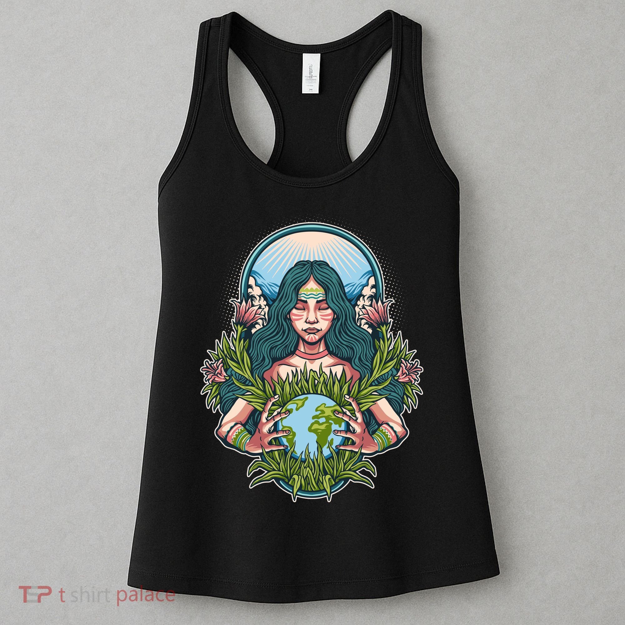 Mother Earth Native American Earth Day Women's Tank Top