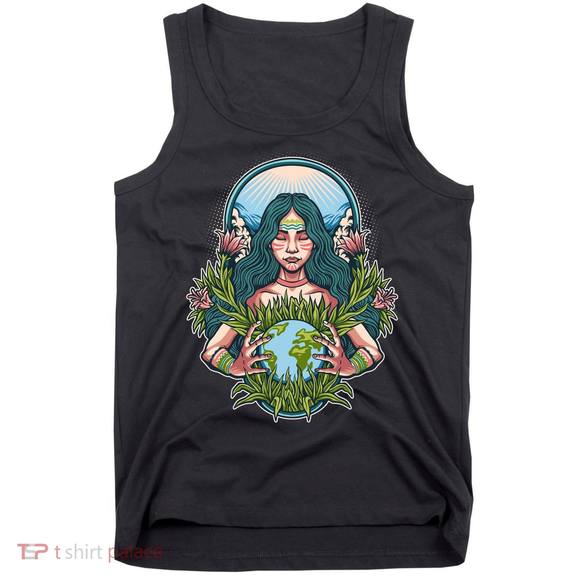 Mother Earth Native American Earth Day Tank Top