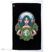 Mother Earth Native American Earth Day Golf Towel thumb 0