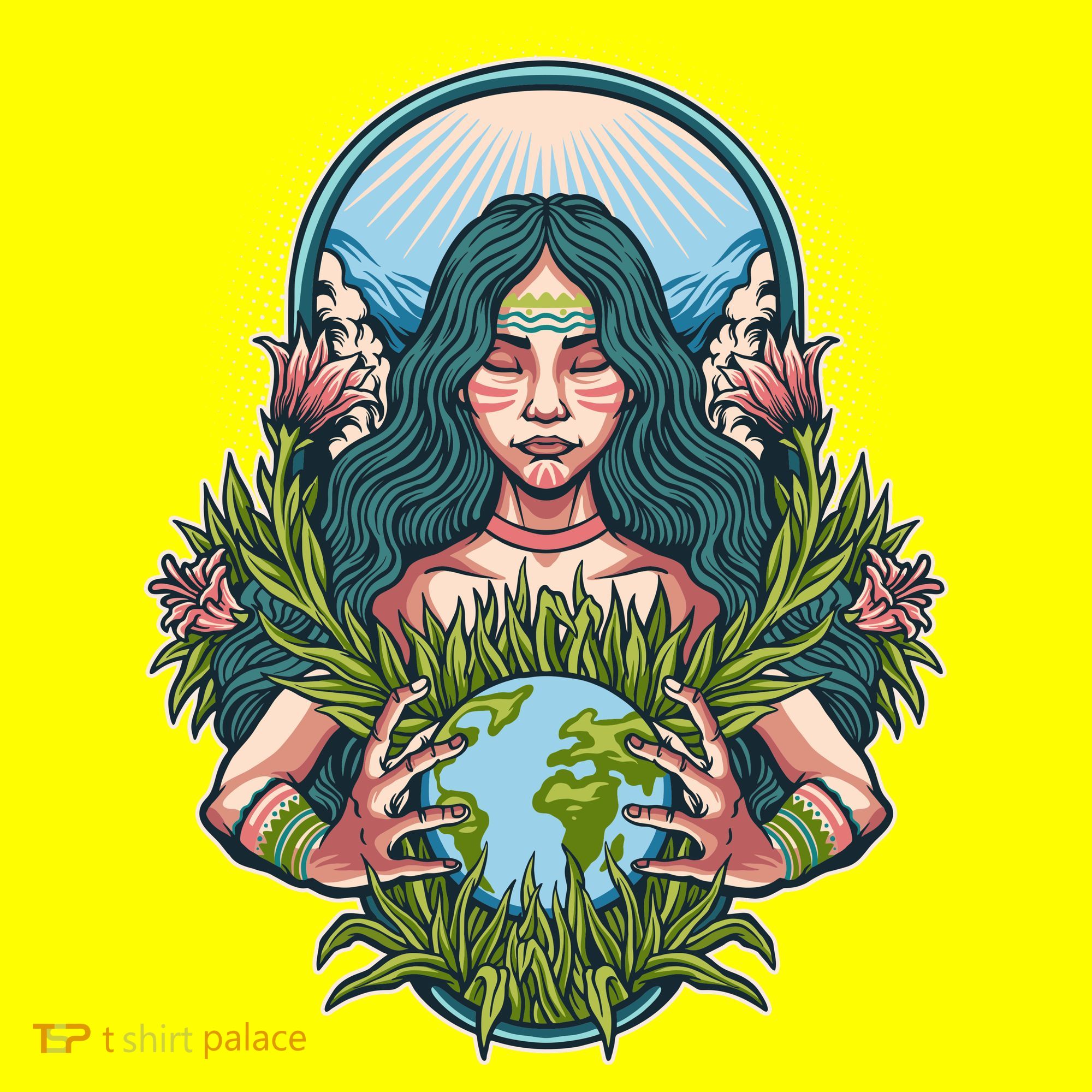 Mother Earth Native American Earth Day Toddler T-Shirt