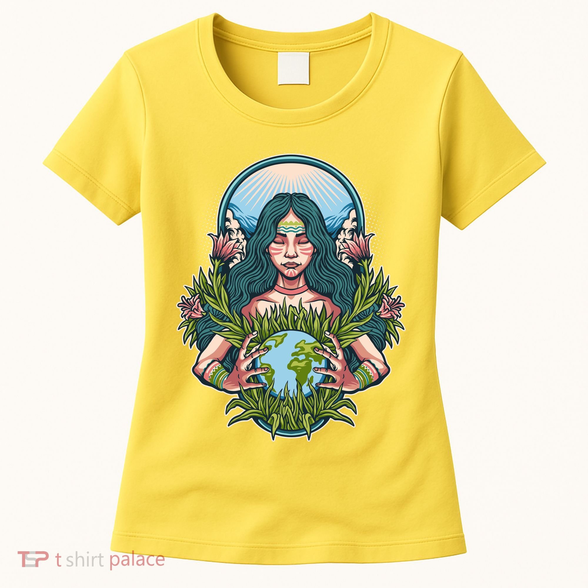 Mother Earth Native American Earth Day Women's T-Shirt