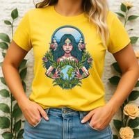 Mother Earth Native American Earth Day Women's T-Shirt thumb 2