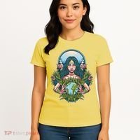 Mother Earth Native American Earth Day Women's T-Shirt thumb 4