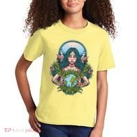 Mother Earth Native American Earth Day Kids T-Shirt thumb 2