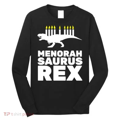 Menorah Saurus Rex Long Sleeve Shirt