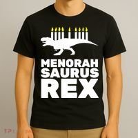 Menorah Saurus Rex T-Shirt thumb 3