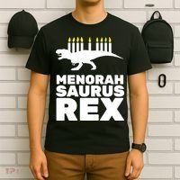 Menorah Saurus Rex T-Shirt thumb 6