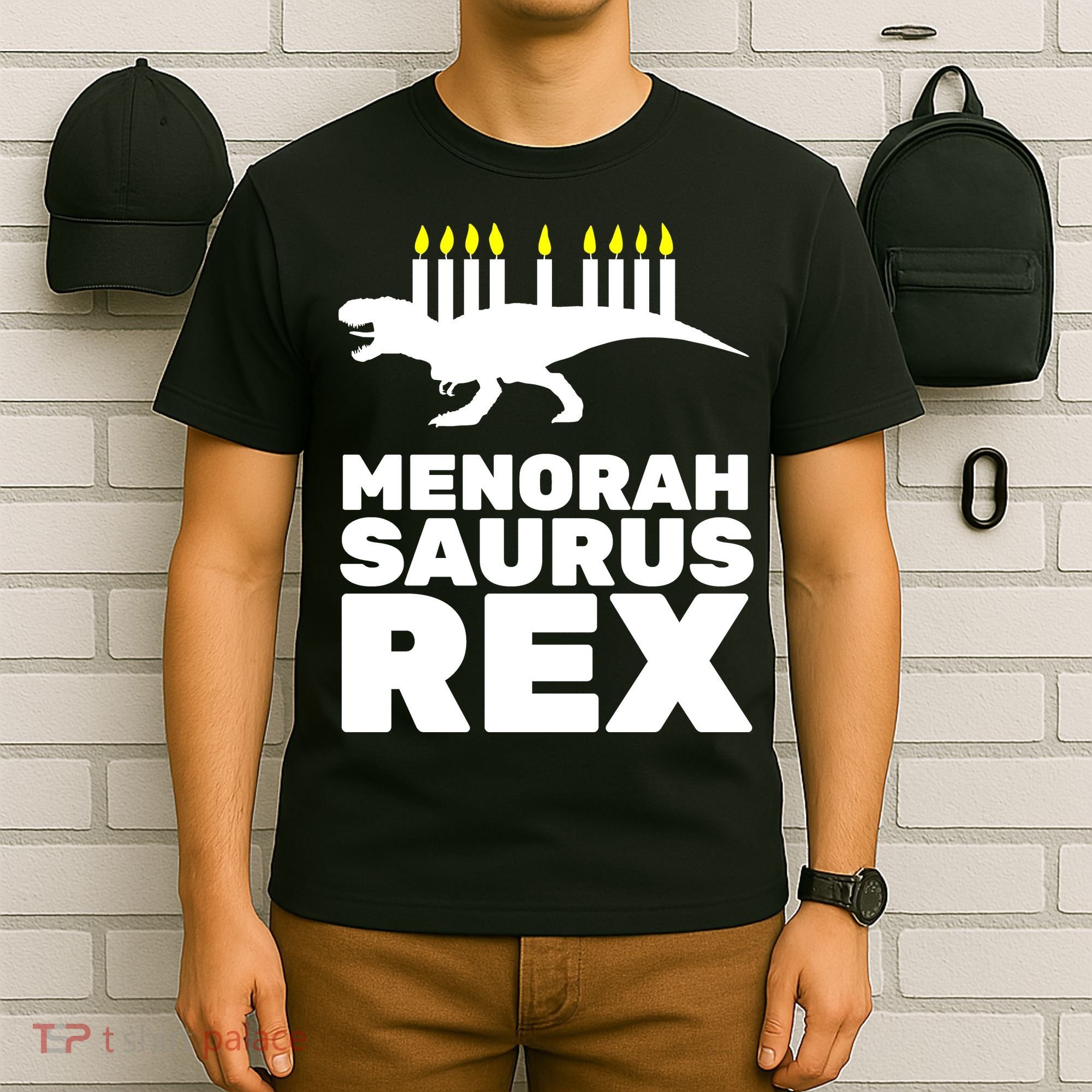 Menorah Saurus Rex T-Shirt