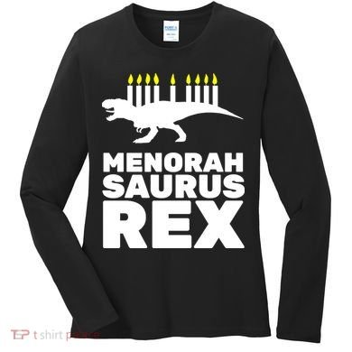 Menorah Saurus Rex Women's Long Sleeve Shirt