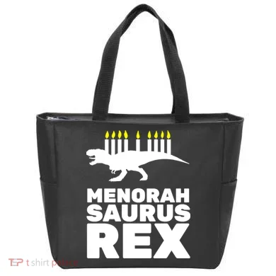 Menorah Saurus Rex Tote Bag