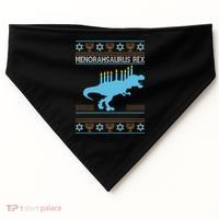 Menorahsaurus Rex USA-Made Doggie Bandana thumb 0