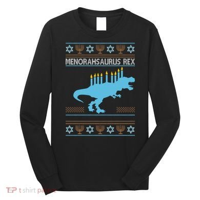 Menorahsaurus Rex Long Sleeve Shirt
