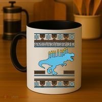 Menorahsaurus Rex Coffee Mug thumb 4
