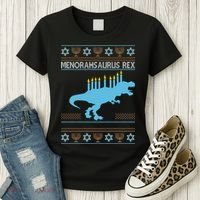 Menorahsaurus Rex Women's T-Shirt thumb 3
