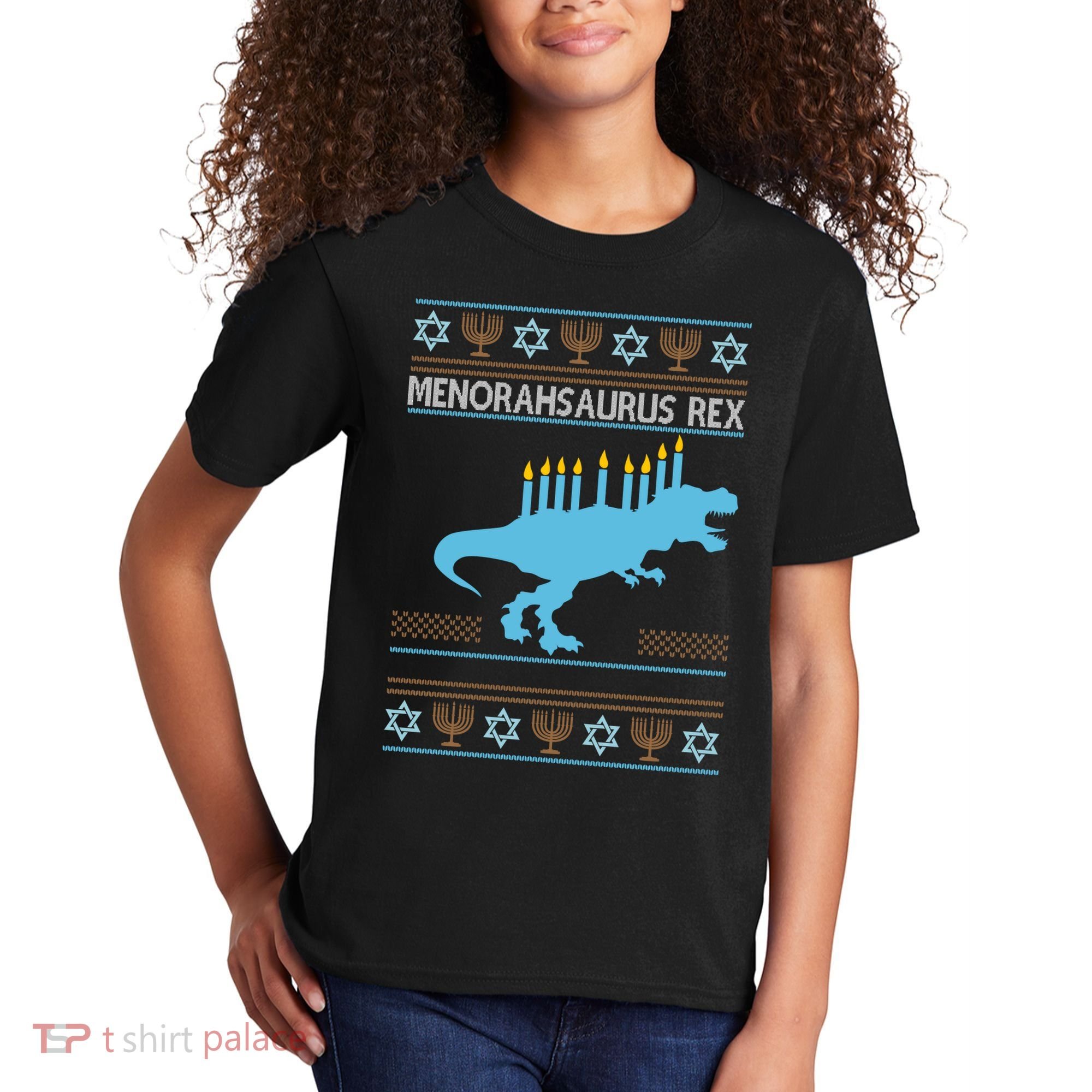 Menorahsaurus Rex Kids T-Shirt