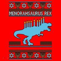 Menorahsaurus Rex Santa Hat thumb 1