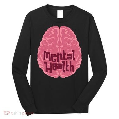 Mental Health Awareness Brain Long Sleeve Shirt