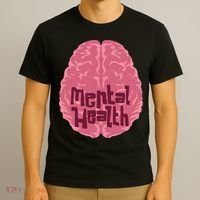 Mental Health Awareness Brain T-Shirt thumb 3