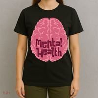 Mental Health Awareness Brain T-Shirt thumb 4