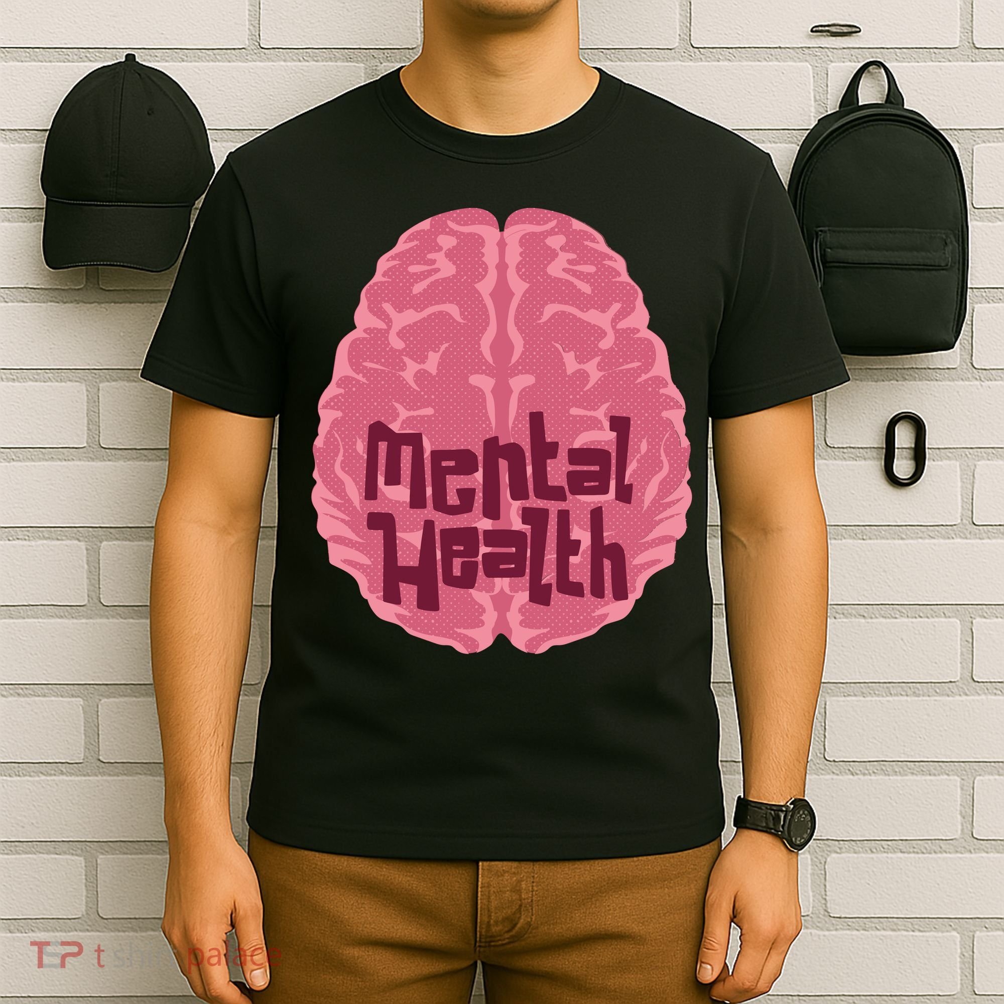 Mental Health Awareness Brain T-Shirt