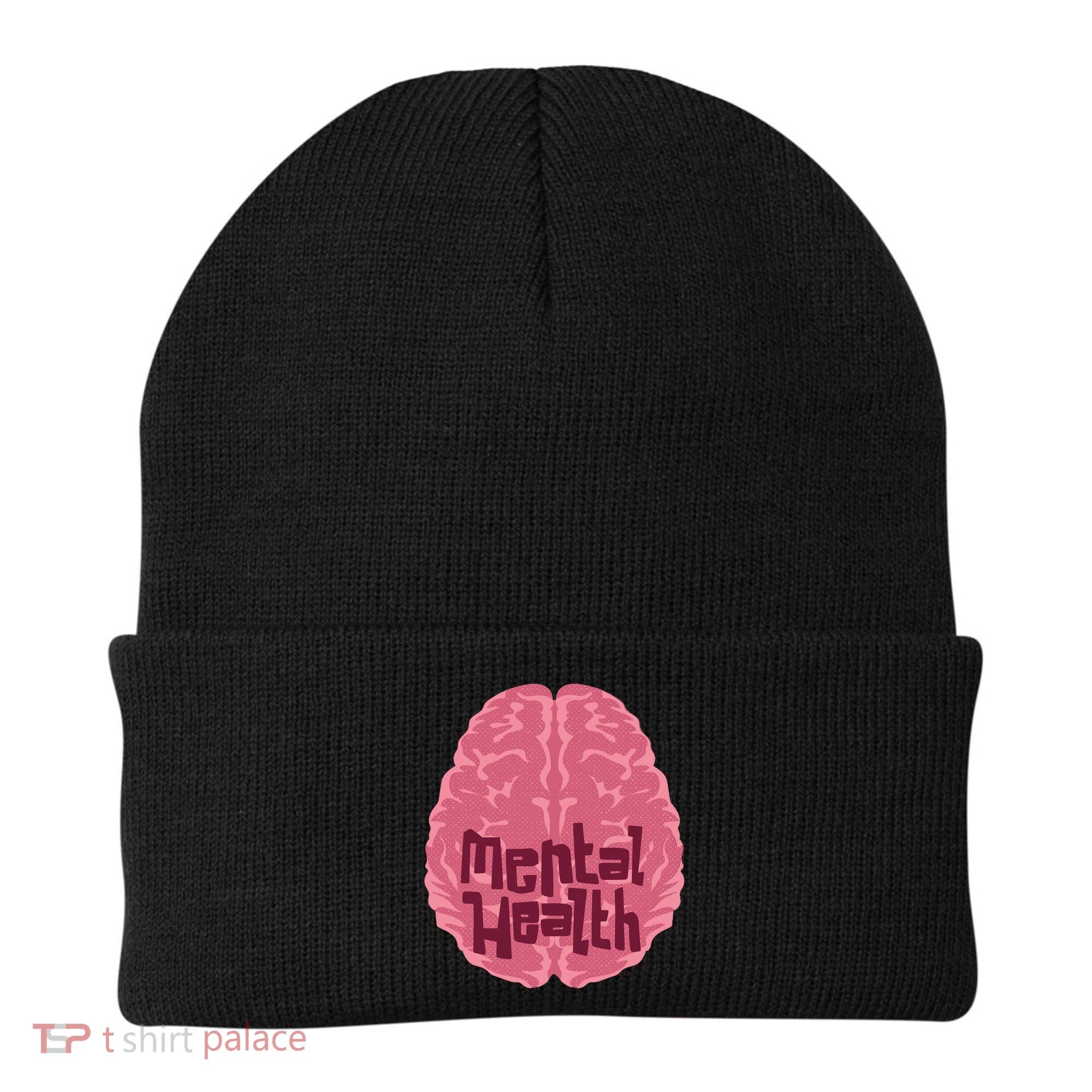 Mental Health Awareness Brain Beanie