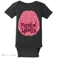 Mental Health Awareness Brain Baby Bodysuit thumb 0