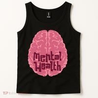 Mental Health Awareness Brain Tank Top thumb 2