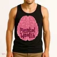 Mental Health Awareness Brain Tank Top thumb 3
