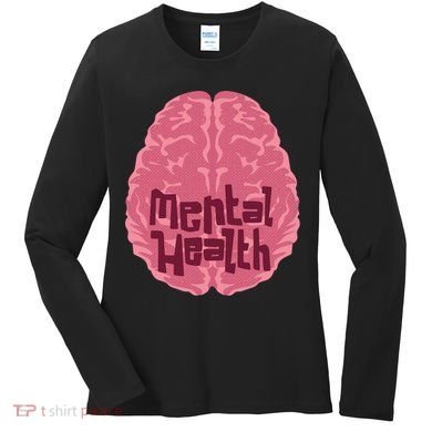 Mental Health Awareness Brain Women's Long Sleeve Shirt