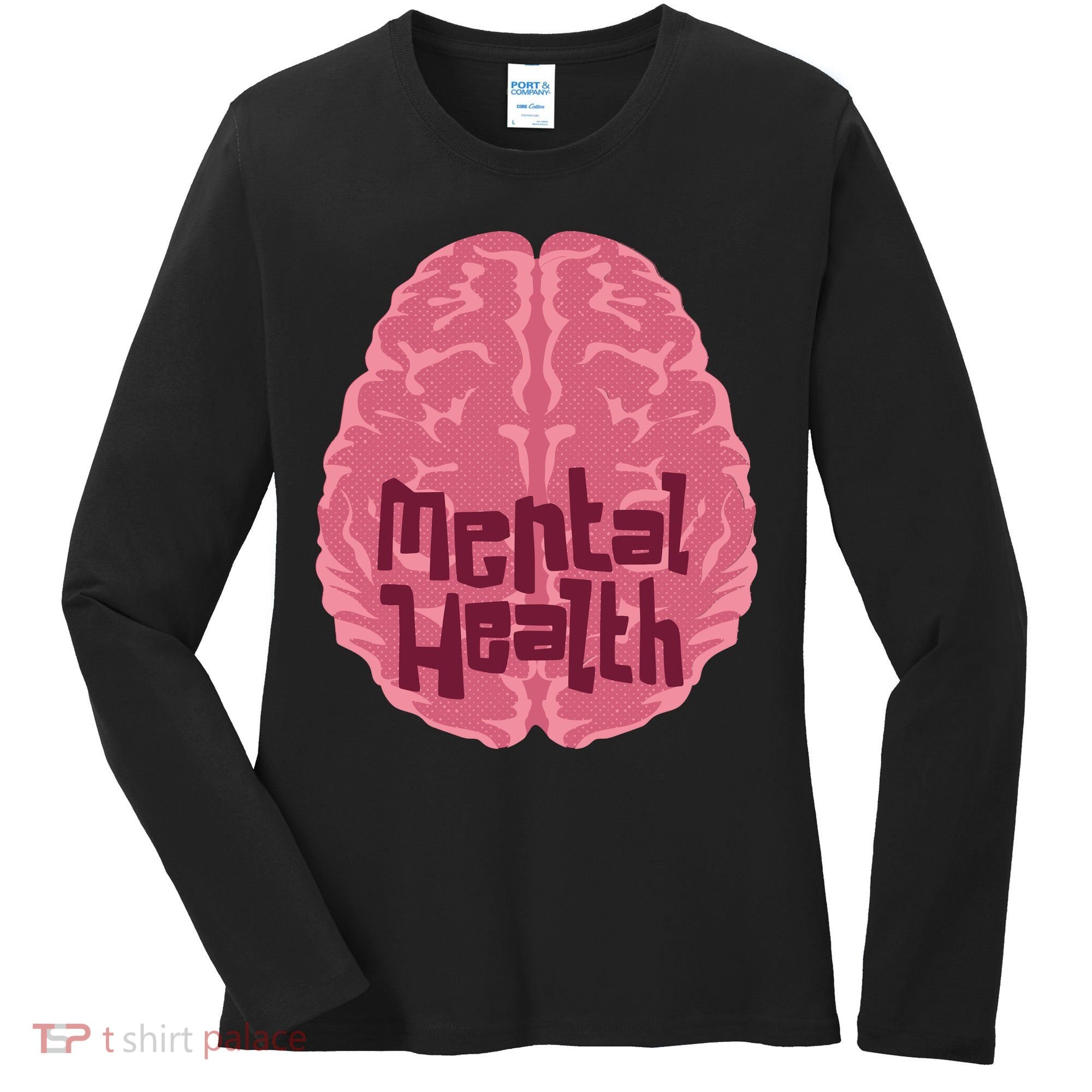 Mental Health Awareness Brain Women's Long Sleeve Shirt