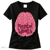 Mental Health Awareness Brain Women's T-Shirt thumb 0
