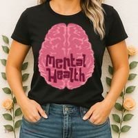 Mental Health Awareness Brain Women's T-Shirt thumb 2
