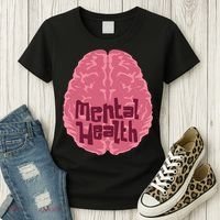 Mental Health Awareness Brain Women's T-Shirt thumb 3