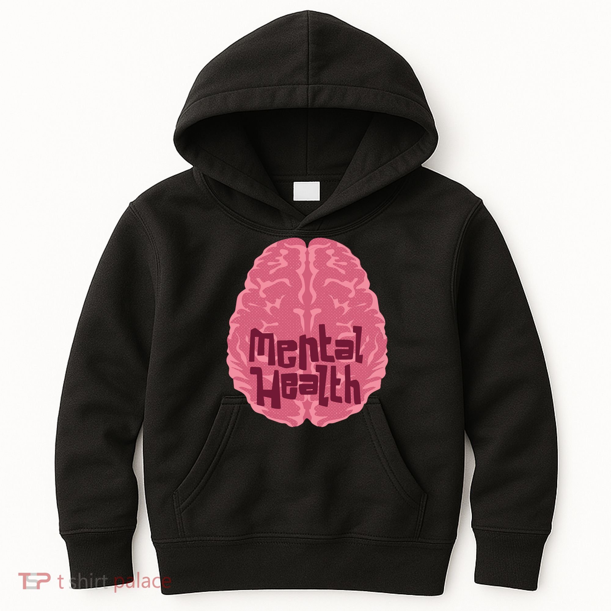 Mental Health Awareness Brain Kids Hoodie