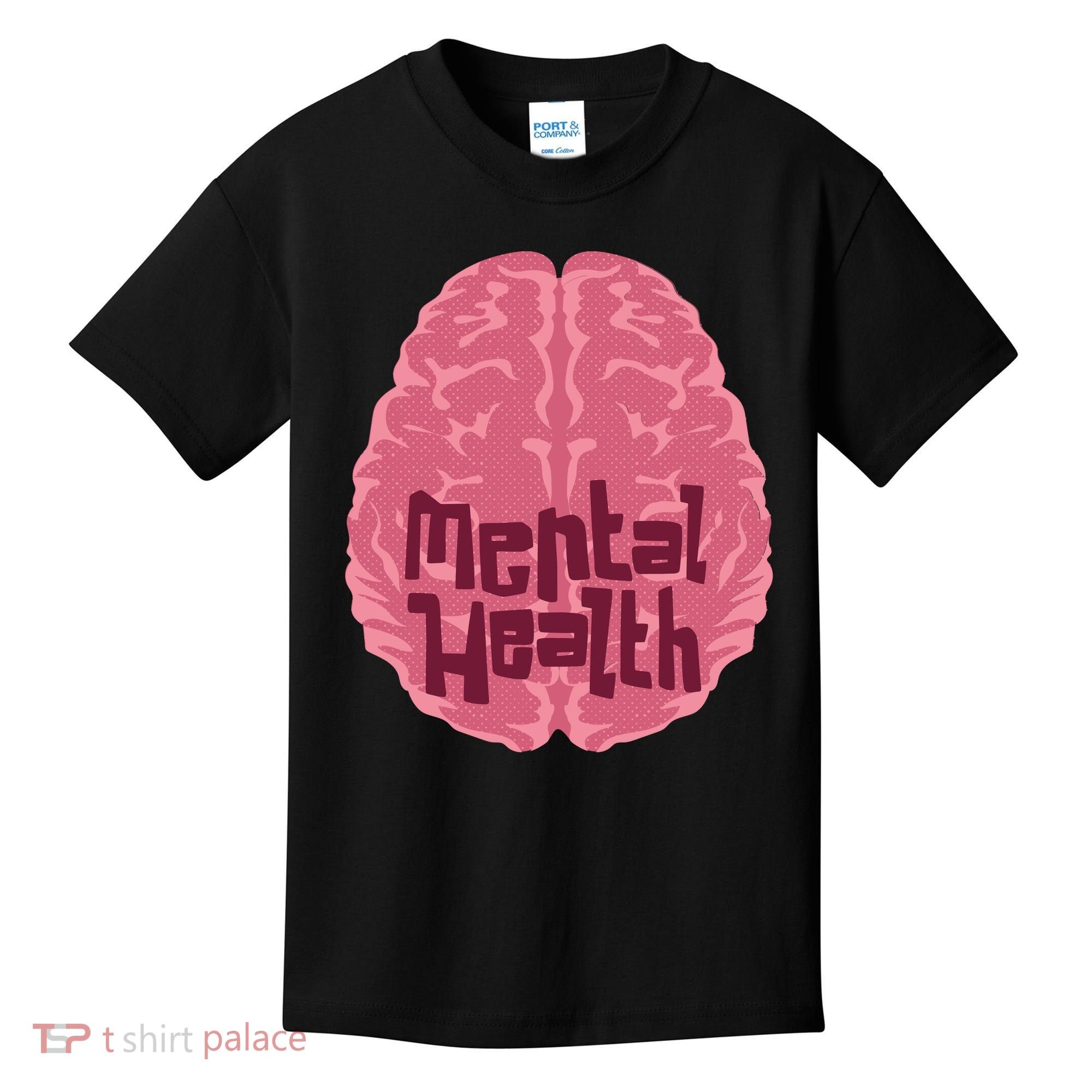 Mental Health Awareness Brain Kids T-Shirt