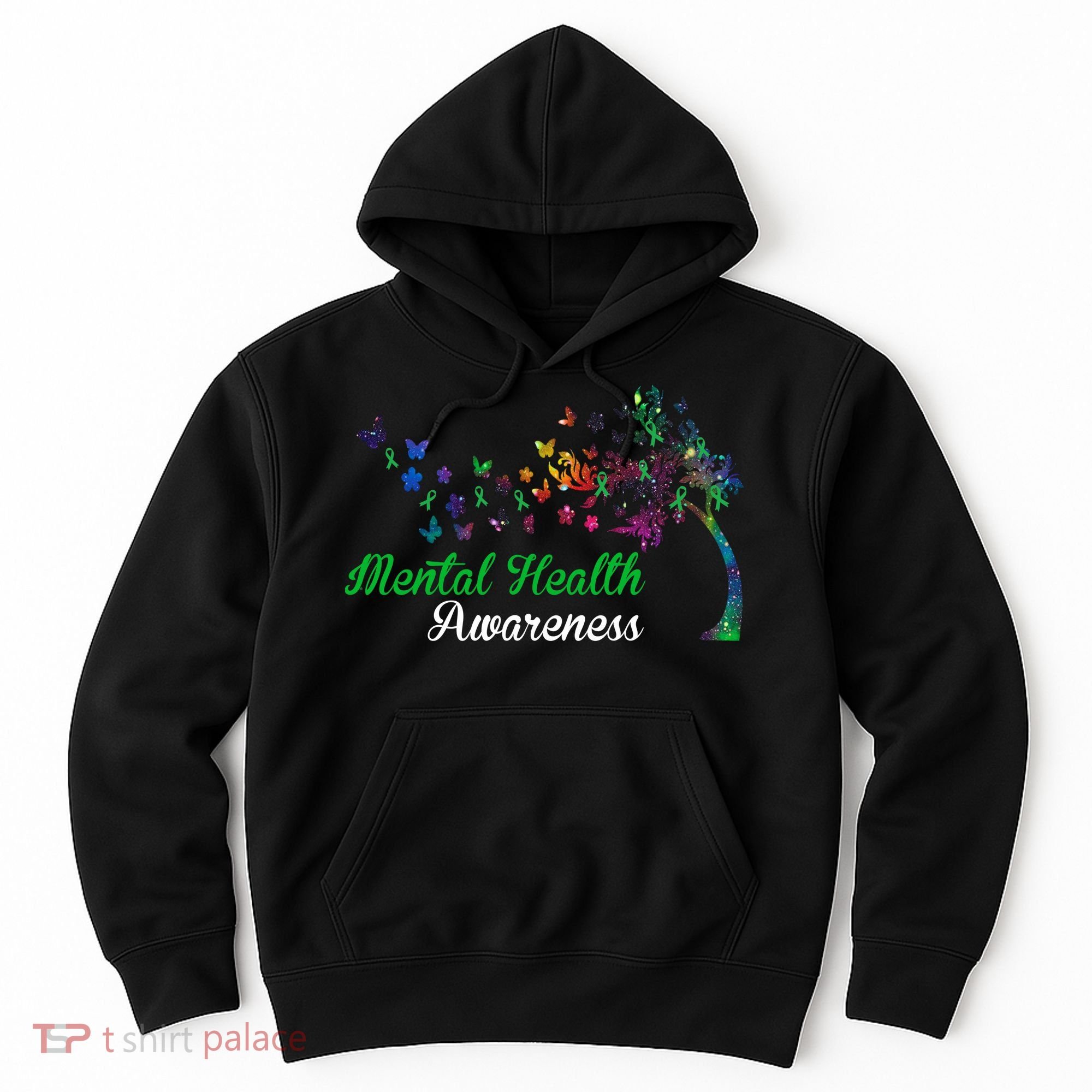 Mental Health Awareness Butterfly Tree Hoodie