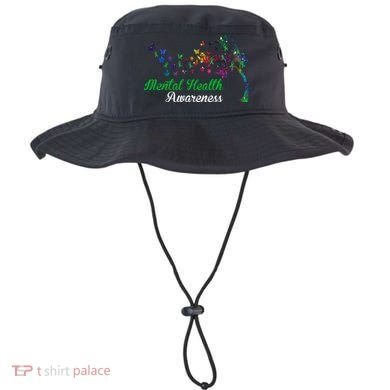 Mental Health Awareness Butterfly Tree Bucket Hat