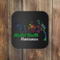 Mental Health Awareness Butterfly Tree Coaster thumb 0