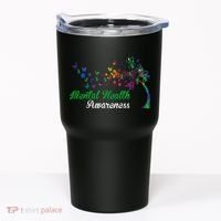 Mental Health Awareness Butterfly Tree Tumbler thumb 0
