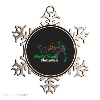 Mental Health Awareness Butterfly Tree Ornament