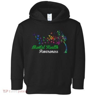 Mental Health Awareness Butterfly Tree Toddler Hoodie