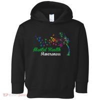 Mental Health Awareness Butterfly Tree Toddler Hoodie thumb 0
