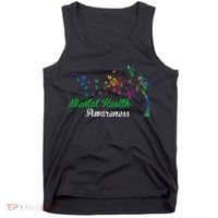 Mental Health Awareness Butterfly Tree Tank Top thumb 0