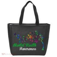 Mental Health Awareness Butterfly Tree Tote Bag thumb 0